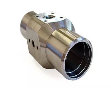 Hydraulic Housing Machining — Stainless Steel 316, 5-Axis Milled