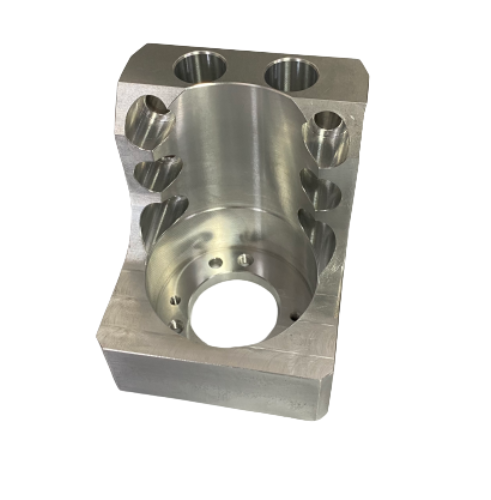 CNC machined Hydraulic Manifold Block, Aluminum 6061