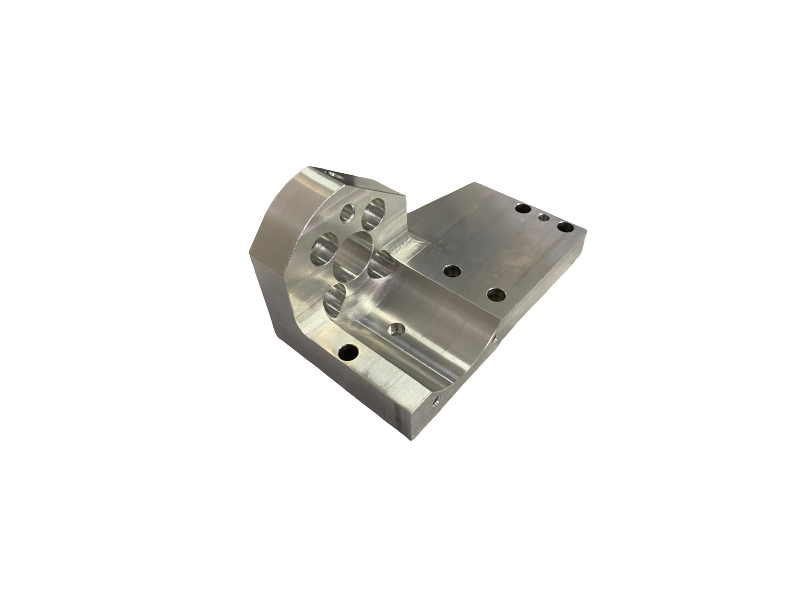 CNC machined mounting base aluminum 6061